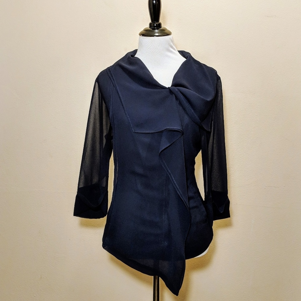 Hyfve Asymmetrical Zip-up Blouse